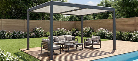 Selvbærende bioklimatisk pergola